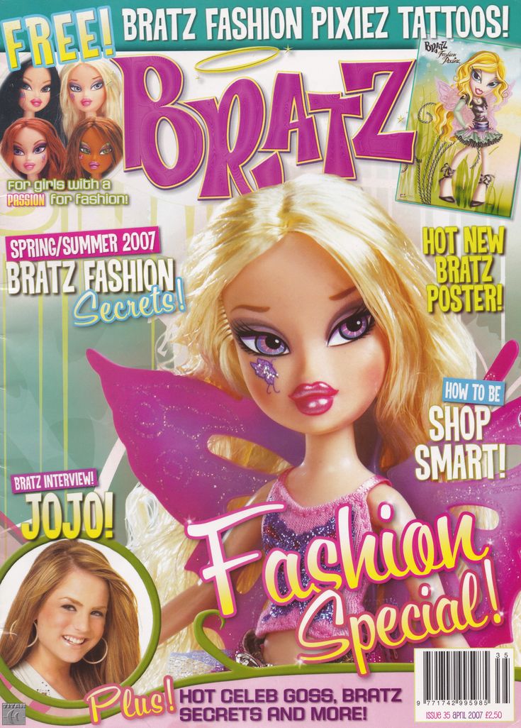 the front cover of bratz magazine