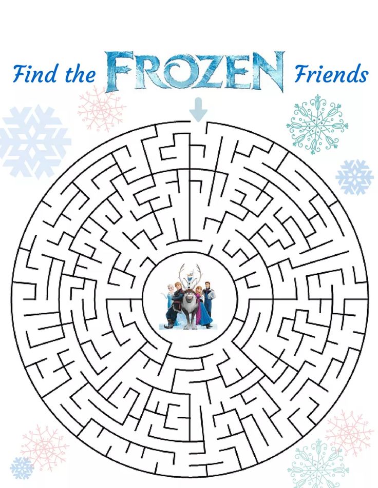 a frozen movie poster with an image of two people in the middle of a maze