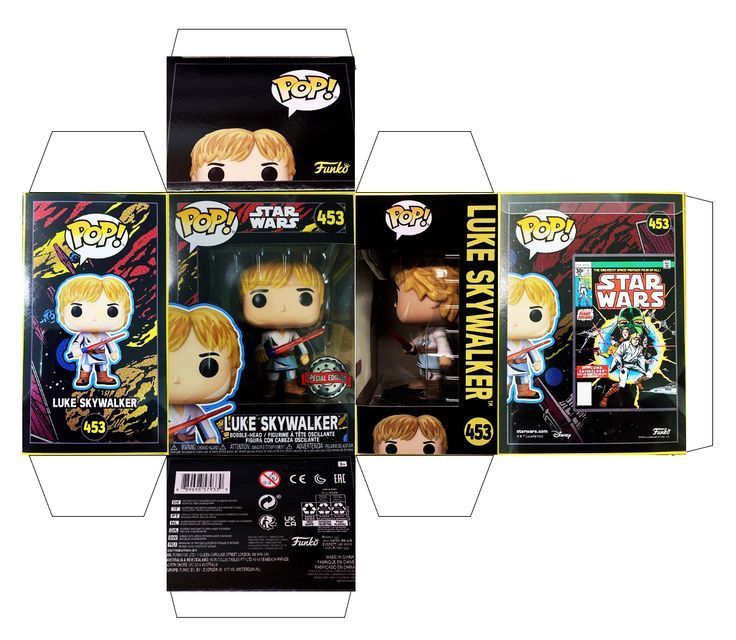 the star wars pop vinyl figures are in their packaging