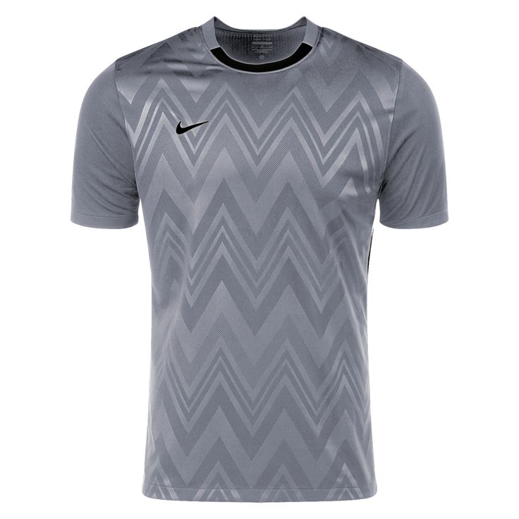 Nike Challenge V Jersey. Gear up your team for victory. Lightweight and slim fit. Embroidered Nike logo. Mesh back panel. Dri-FIT technology for cool comfort. 100% polyester. Nike Gray Sports T-shirt, Gray Sports T-shirt, Gray Sporty T-shirt For Sports, Functional Athletic Heather T-shirt For Sports, Nike Technical Sports T-shirt, Gray Sports T-shirt With Team Name, Sports Team Gray T-shirt, Nike Gray Tops For Sports Events, Sports Athletic Heather Tops With Logo Print