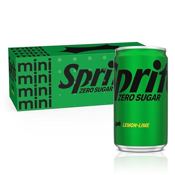 a can of lemon lime zero sugar soda next to a box of sprite zero sugar