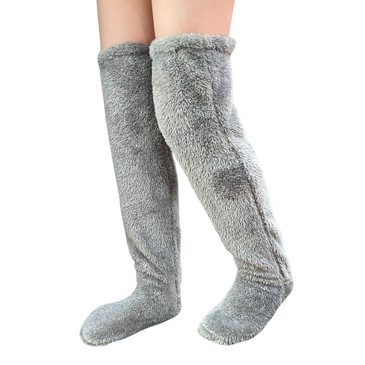 PRICES MAY VARY. ✅ One Size: These socks come in a size that fits most legs: sock circumference: 41-45cm/16-17.5in; tube length: 55cm/21.5in; sole size: 23-25.5cm/9-10in. Be sure to check the size before you order! ✅ Soft & Cozy: Made from plush material, these long socks are super soft, stretchy, and comfy. They give your feet a hug of warmth, perfect for sleeping well on cold nights or for wearing on chilly days. ✅ Comfortable Fit: Thanks to the soft fabric and an elastic band at the top, thes Sleeping Well, Long Leggings, Cold Nights, Long Socks, Thigh High, Leg Warmers, Thigh Highs, Elastic Band, Soft Fabric