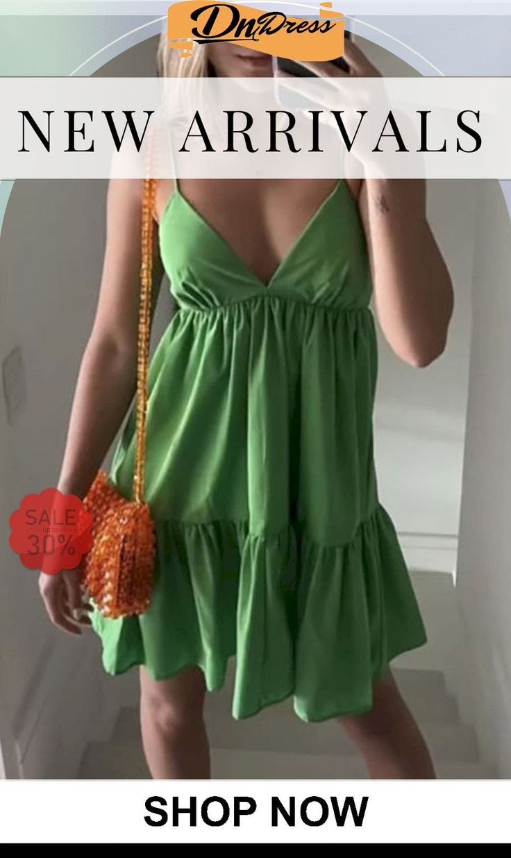 V Neck Backless Slip Mini Dress Slip Mini Dress, Mini Dress, Shop Now, V Neck, Free Shipping