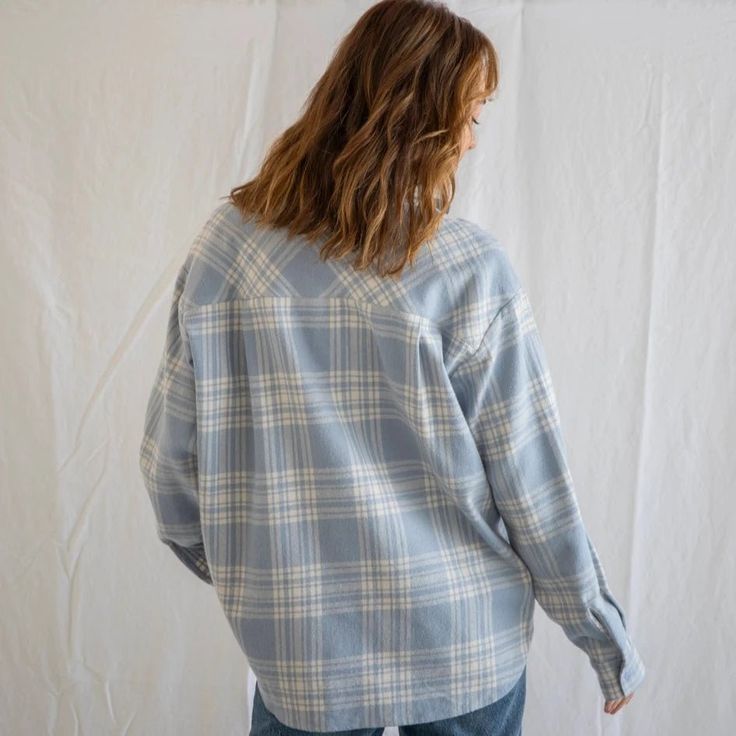 Your perfect thick, cozy, and fabulous button-down plaid shirt! Layer it with your favorite funky fresh tee or tank. All the deets: 100% Cotton Runs true to size! Casual Gingham Long Sleeve Top, Casual Long Sleeve Gingham Top, Trendy Long Sleeve Flannel Shirt For Everyday, Relaxed Fit Button-up Flannel Shirt For Casual Gatherings, Trendy Plaid Cotton Shacket, Casual Gingham Flannel Long Sleeve Shirt, Casual Gingham Cotton Flannel Shirt, Casual Plaid Cotton Shacket, Plaid Long Sleeve Tops For Casual Gatherings