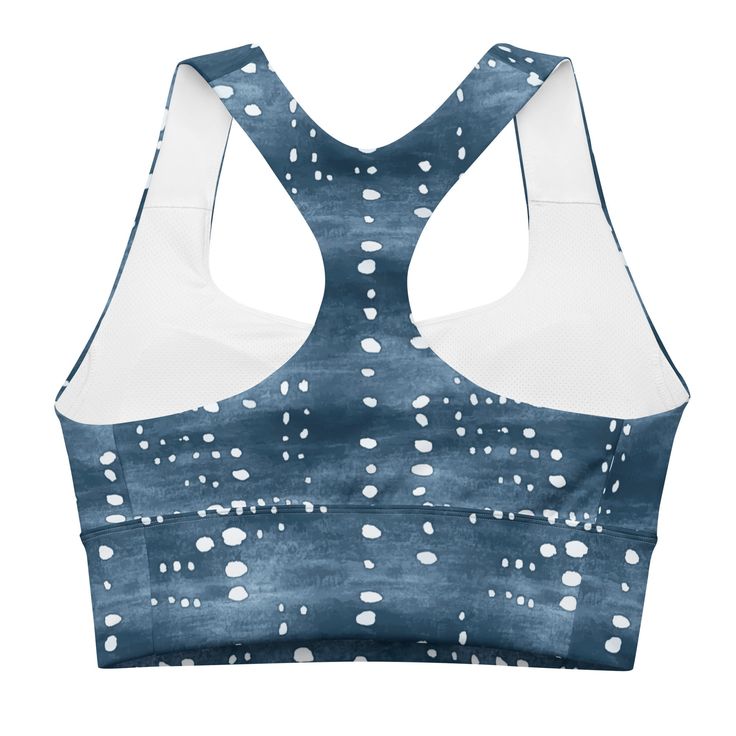 Designed for the active and adventurous, the Whale Shark Print Eco Sports Top is your perfect companion for any workout. Whether you're hitting the gym, going for a run, this sports top provides the support and comfort you need. It is also perfect as a supportive layer for watersports, including scuba diving, keeping you comfortable and secure under your wetsuit. Its unique whale shark pattern adds a touch of aquatic style to your activewear collection. Made from high-performance compression fab Whale Shark Pattern, Shark Pattern, Shark Print, Sports Bra Top, The Whale, Compression Fabric, Whale Shark, Sports Top, Scuba Diving