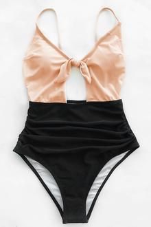 Sweet Honey Bowknot One-piece Swimsuit Trendy Swimwear, Cute Bathing Suits, Swimwear Online, Swimming Suit, Beach Swimwear, Beach Swimsuit, Cute Swimsuits, Swim Suits, Swim Wear