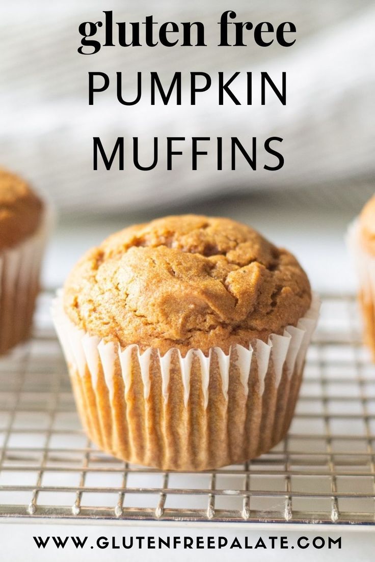 close up of a gluten free pumpkin muffin on a wire rack Dairy Free Pumpkin Muffins, Almond Flour Pumpkin Muffins, Spiced Muffins, Pumpkin Muffins Recipe, Gluten Free Pumpkin Recipes, Gluten Free Pumpkin Spice, Gluten Free Pumpkin Muffins, Pumpkin Muffins Easy, Dairy Free Pumpkin