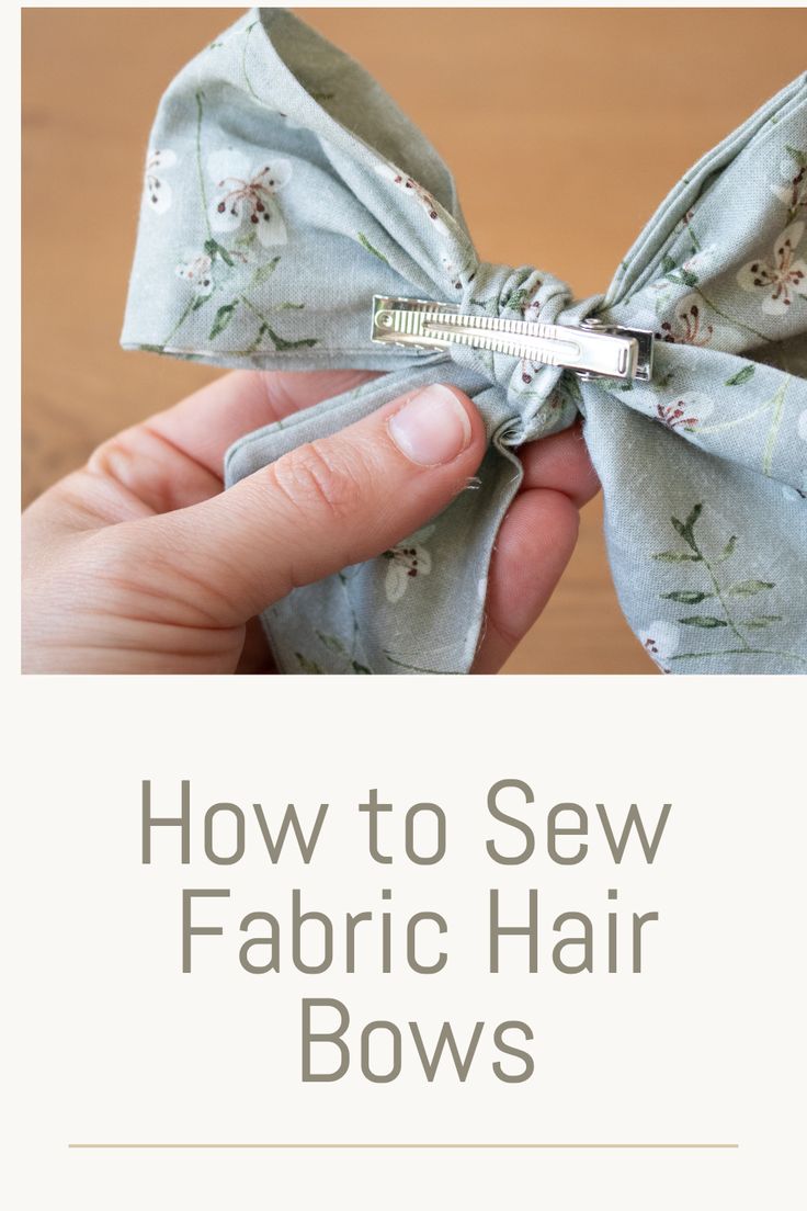 how to sew fabric hair bows