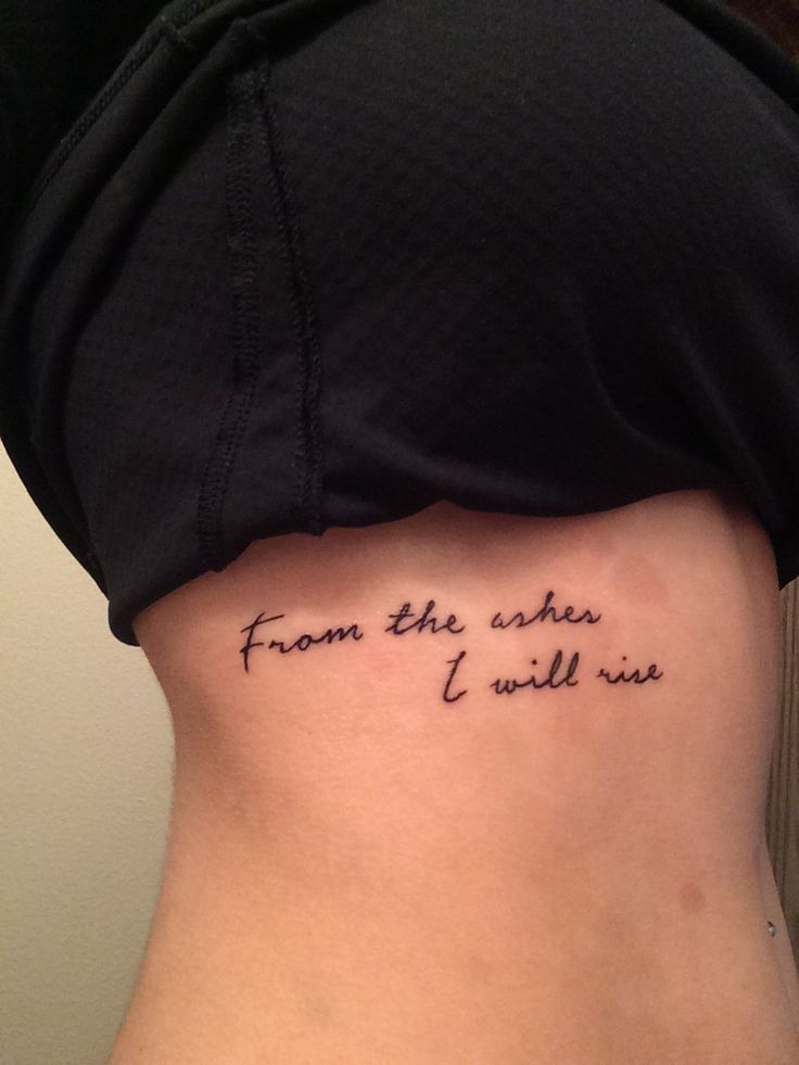 a woman's stomach with the words from the ashes i will die on it