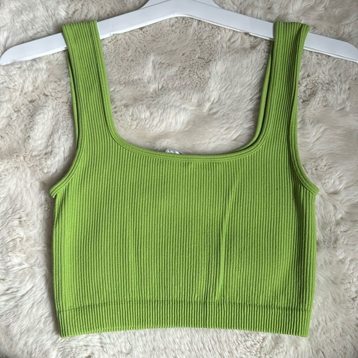 Brand New Condition. The Rage Was Cute Off On The Bottom In The Picture Because It Was Long, But Otherwise It’s Brand New Condition. Very Stretchy Material Zara Tank Top, Zara Tops, Stretchy Material, Zara, Tank Top, Womens Tops, Tank Tops, Brand New, Green