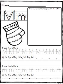 the letter m worksheet for children to practice their handwriting and writing skills with