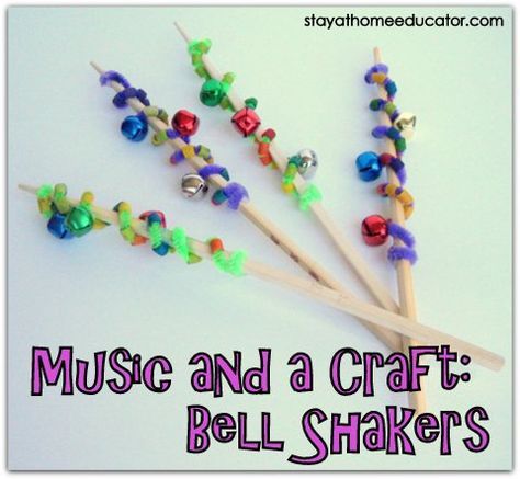 music and a craft bell shakers on a white background with the words music and a craft bell shakers