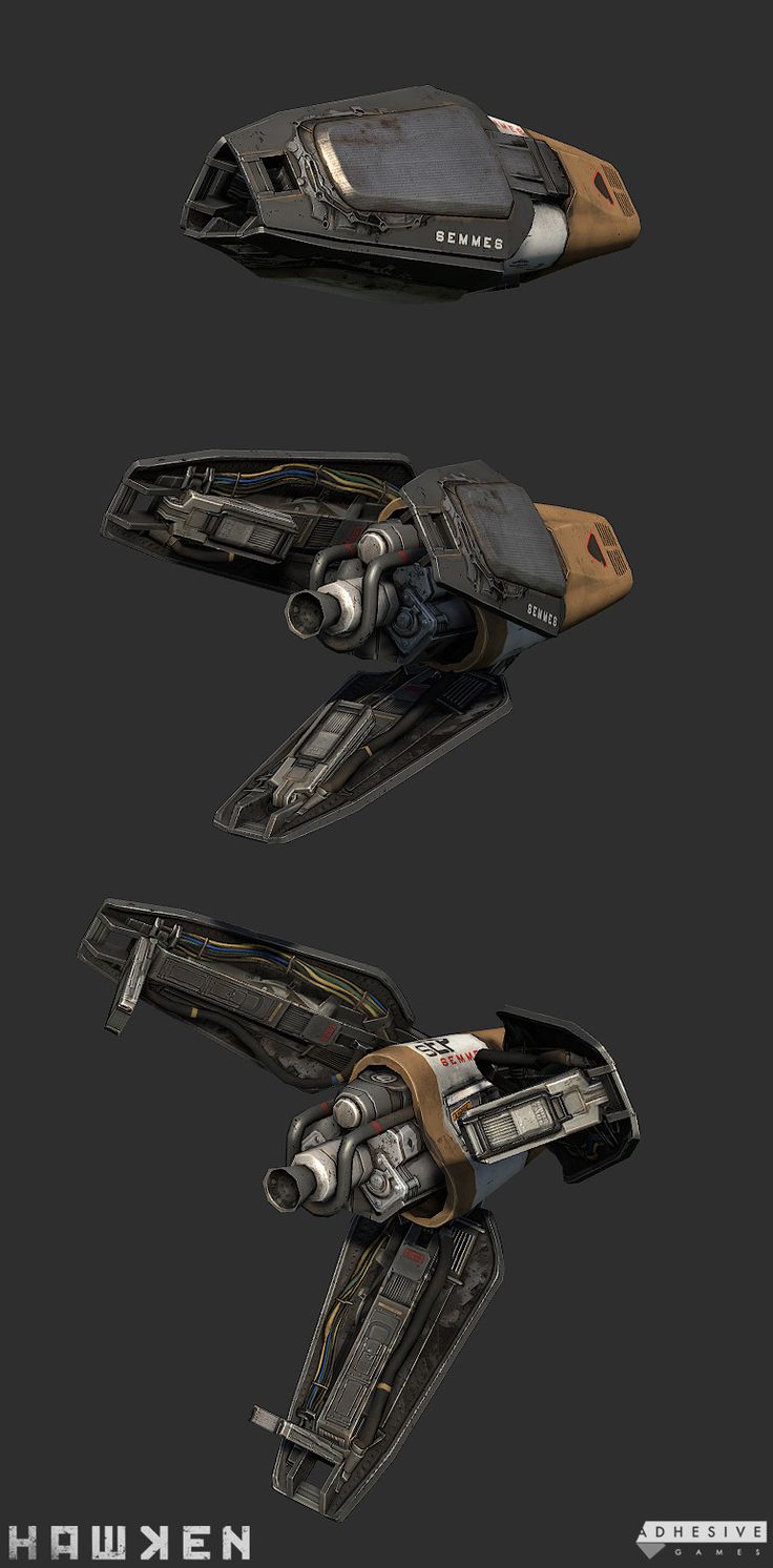 some sci - fi ships are shown in three different positions