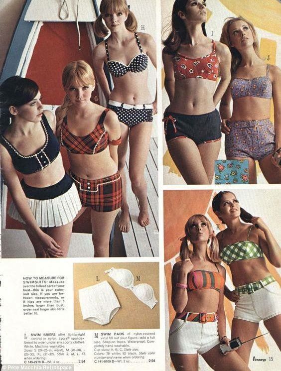 Teens Swimsuit Styles, Retro Bathing Suits, 60s 70s Fashion, 60s And 70s Fashion, Fashion 1960s, Retro Swimsuit, Look Retro, Sixties Fashion, Vintage Swimwear