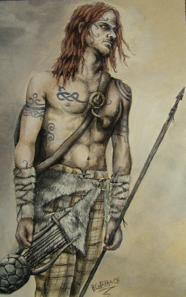 By the fourth century AD, the predominant race in northern Scotland were the Picts, the name was coined by the Romans who referred to them as 'Picti' meaning 'painted ones', which referred to the Pictish custom of either tattooing their bodies or covering themselves with warpaint. Mound Builders, Celtic Warriors, Celtic Heritage, Celtic Culture, Iron Age, Scottish Heritage, Native American Indians, Ancient History, Archaeology