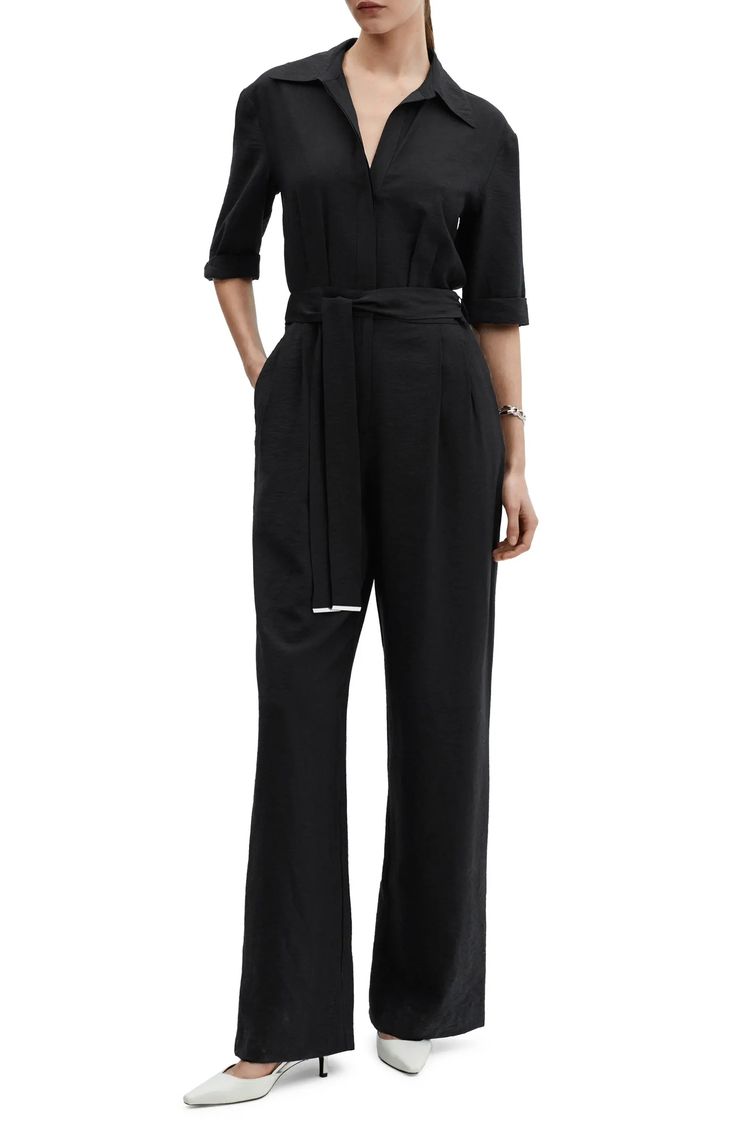 Tie Waist Wide Leg Jumpsuit
MANGO Dressy Jumpsuits For Petite Women, Elegant V-neck Jumpsuits And Rompers With Tie Waist, Chic Belted Jumpsuits And Rompers, Elegant Belted Solid Jumpsuits And Rompers, Belted V-neck Jumpsuit, Elegant Jumpsuits With Belted Cuffs, Solid V-neck Belted Jumpsuit, Workwear Wide Leg Belted Jumpsuits And Rompers, Belted Wide Leg Jumpsuits For Work