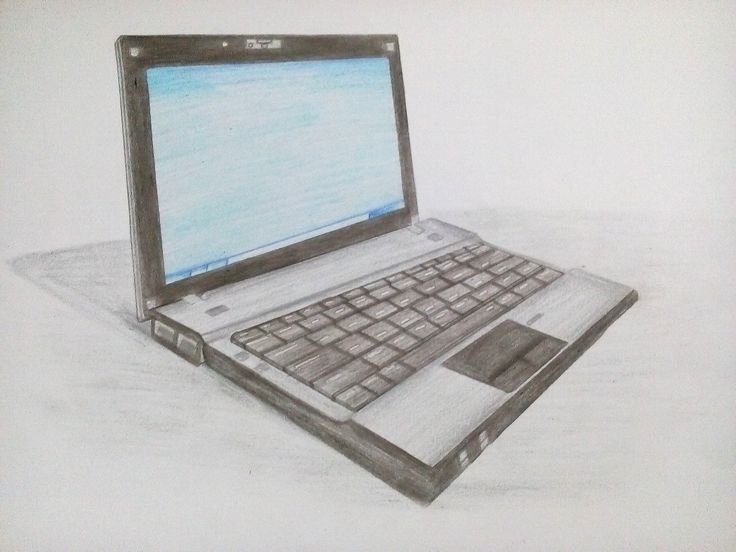 Pencil sketch of laptop Laptop Sketch Drawings, Laptop Sketch, Laptop Drawing, Pencil Sketch, Drawing Sketches, Sketch, Pencil, Laptop, Drawings