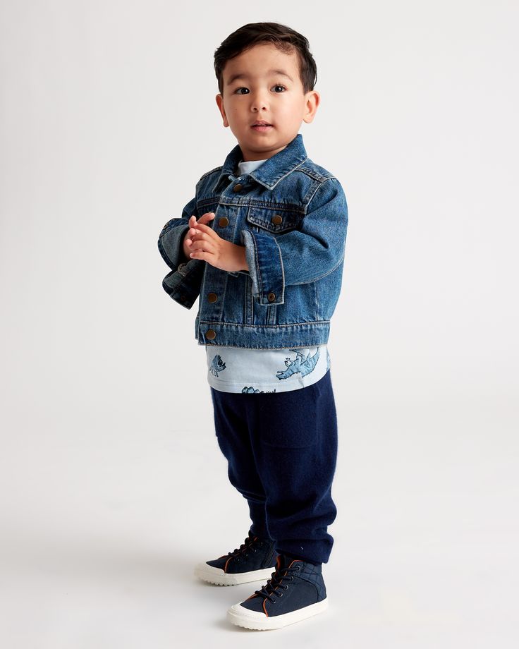 An iconic denim jacket is a must-have for any child's wardrobe, and with our 100% Cotton Denim Jacket 2-Pack, you'll always have a backup on hand. Crafted from high-quality 100% cotton denim, these classic jackets are durable yet soft, so your kiddo stays comfy all day. In two different washes styled with all the authentic details, you've got options for every outfit.  | Quince | Denim Jacket 2-Pack in Light Wash/Medium Wash, Size 4T, Cotton Blue Cotton Denim Jacket For Playtime, Denim Outerwear For Playtime, Denim Outerwear With Pockets For Playtime, Blue Denim Jacket For Playtime In Fall, Long Sleeve Denim Jacket For Playtime, Casual Cotton Denim Jacket For Playtime, Blue Denim Jacket For Fall Playtime, Spring Denim Jacket For Playtime, Long Sleeve Denim Jacket With Pockets For Playtime