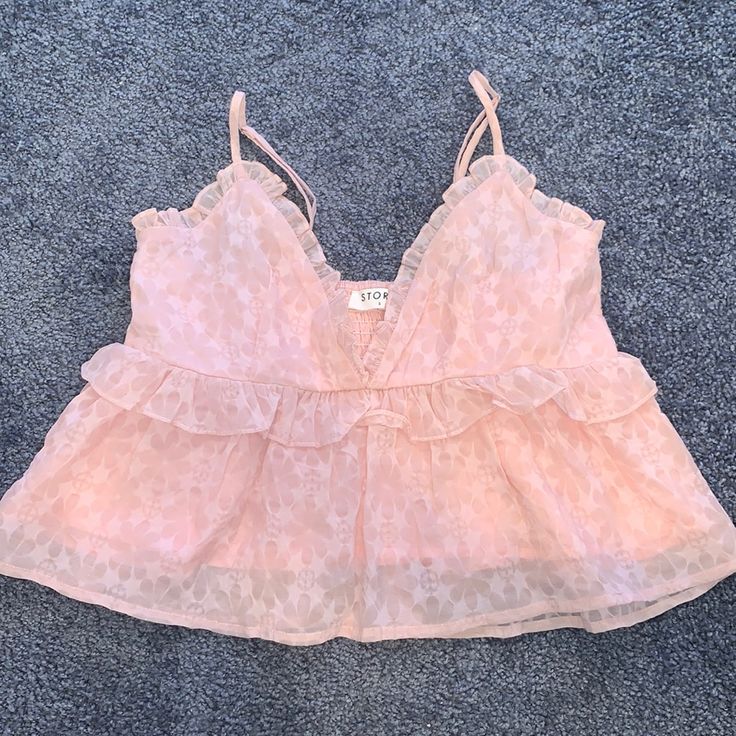 - Brand New Going Out Tank! - Triangle Fit - Ruffly, Pretty, Flattering Tank Top - Adjustable Straps Cute Ruffled Cami Top, Fancy Tank Tops, Nantucket Summer, Fashion Inspo Outfits, Going Out, Outfit Inspirations, Brand New, Fashion Inspo, Tank Tops