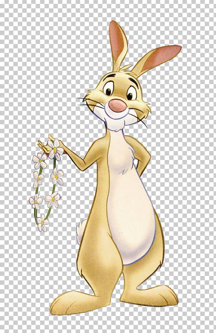 the peter rabbit cartoon character with flowers in his hand