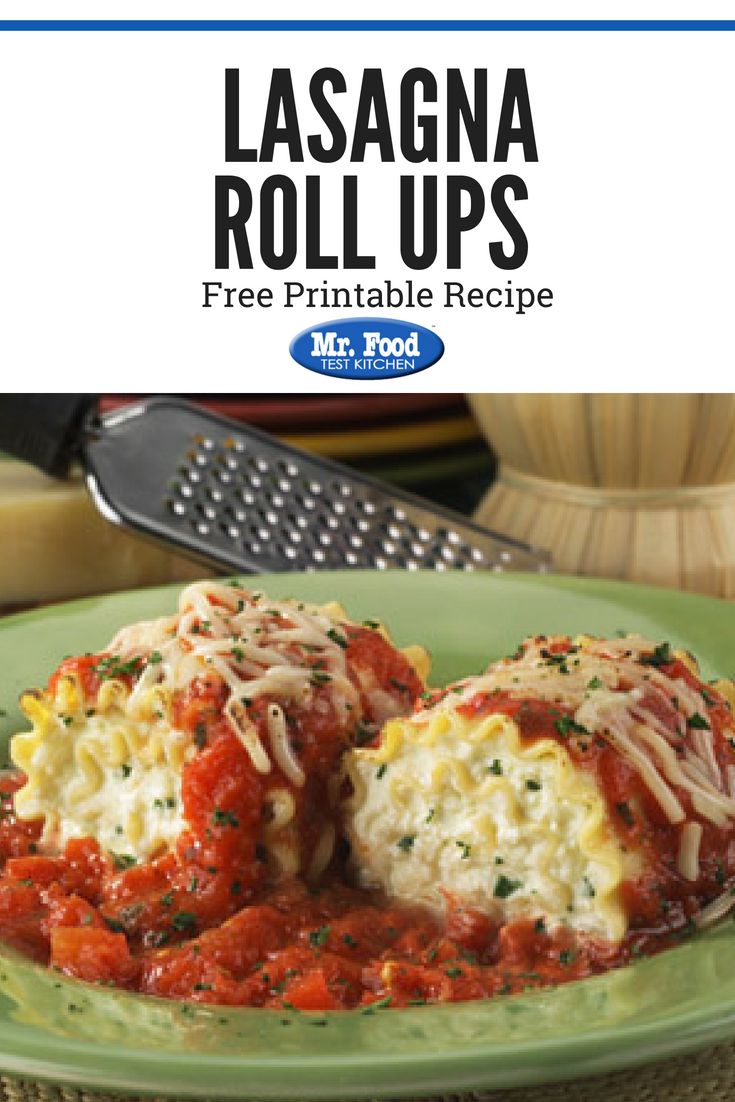 lasagna roll ups on a green plate