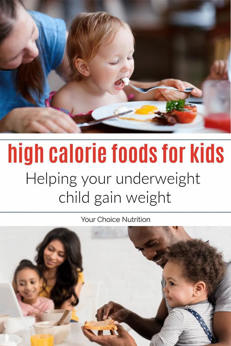 two pictures with the words high calorie foods for kids helping your underweight child gain weight