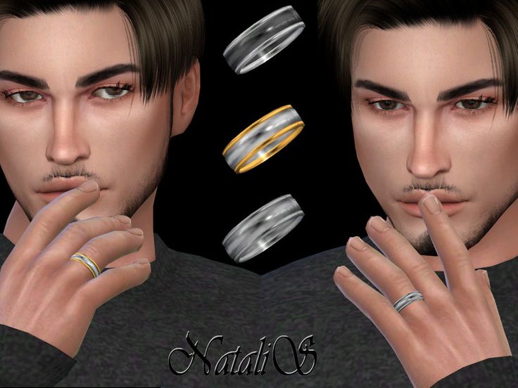 two male faces with different rings on their fingers and one has his finger in his mouth