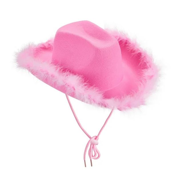 Brand New, Never Worn. Rave Hats, Pink Bachelorette Party, Pink Cowboy Hat, Felt Cowboy Hats, Chapeau Cowboy, Pink Cowgirl, Western Cowboy Hats, Dressup Party, Halloween Costume Accessories