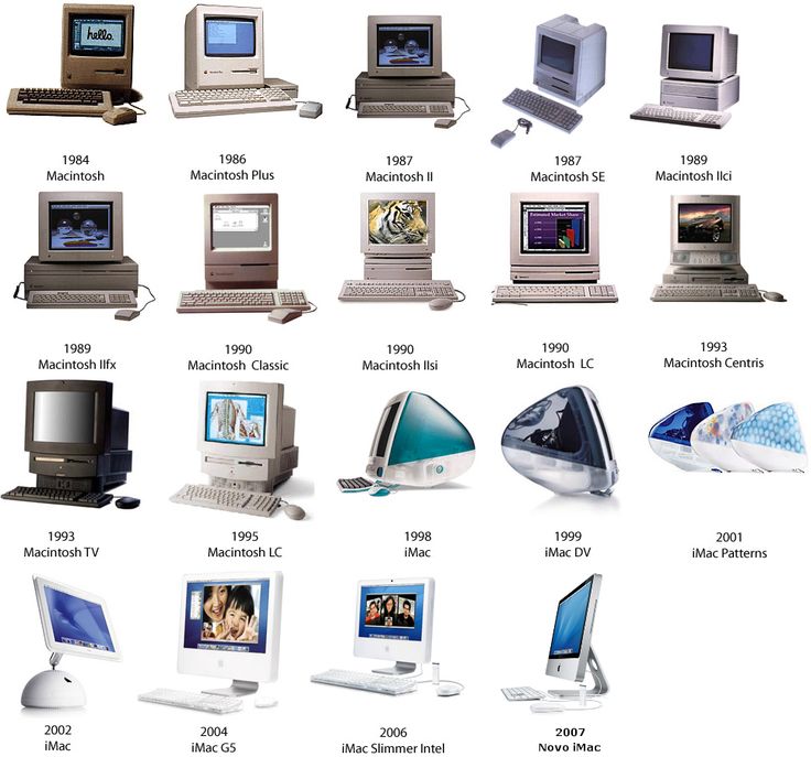 there are many different types of computers on this page, but one is in color