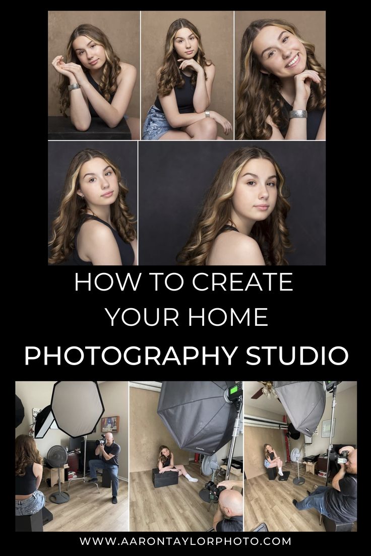 how to create your home photography studio with photoshopped and text overlays