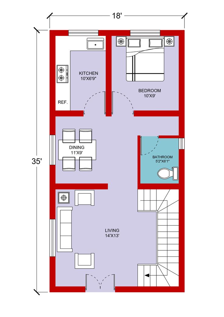 the floor plan for a two bedroom apartment with an attached kitchen and living room area