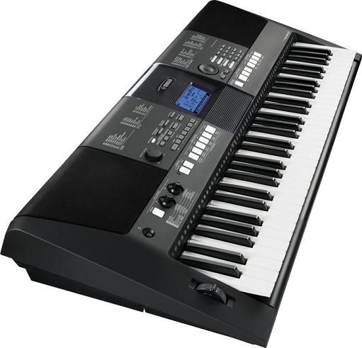 the electronic keyboard is black and white