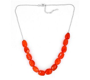 Make a chic style statement with this vibrant carnelian beaded necklace. From Affinity® Gems. Carnelian Beads, Chain Jewelry, Style Statement, Chains Jewelry, Chic Style, Beaded Necklace, Jewelry Necklaces, Gems, Beads