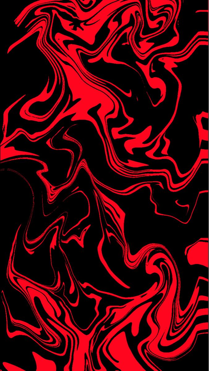 an abstract red and black background with swirly lines on it's edges,