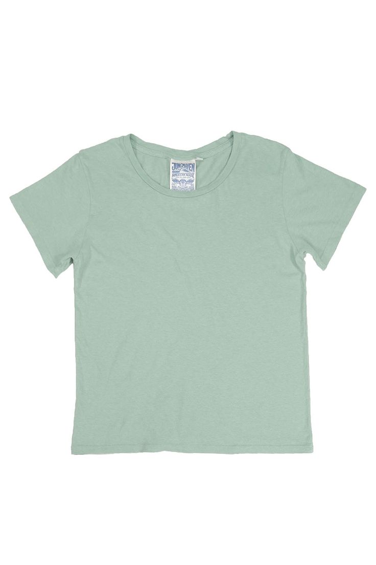 Ojai Tee | Jungmaven Hemp Clothing Relaxed Everyday Organic Cotton T-shirt, Everyday Pima Cotton T-shirt, Solid Soft-washed Organic Cotton T-shirt, Relaxed Fit Soft-washed Green T-shirt, Soft-washed Green Organic Cotton T-shirt, Hemp Clothing, Oversize Sleeves, Keep It Classy, Hemp Fabric