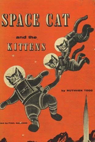 an old children's book about space cats and the kittens