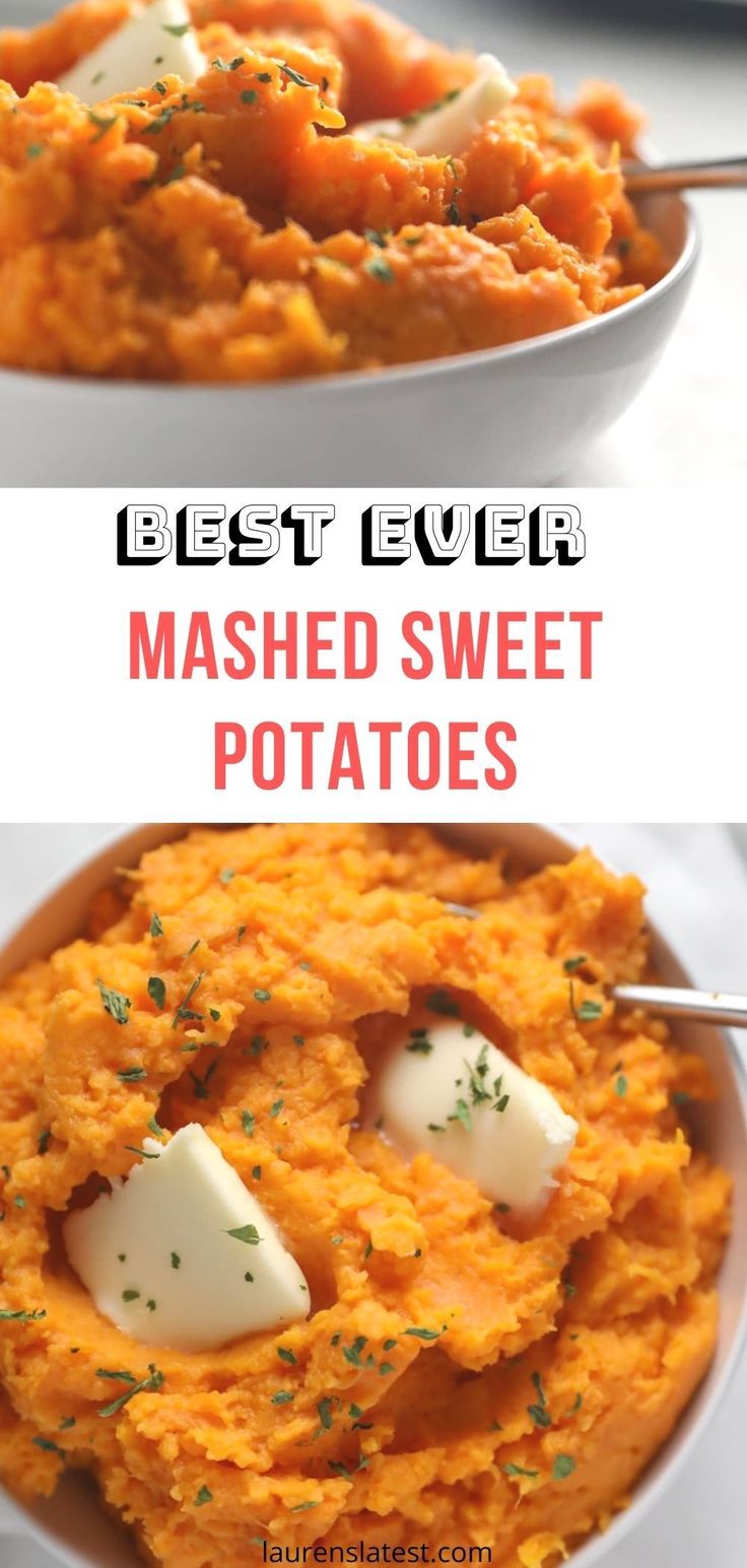 mashed sweet potatoes with butter and parmesan cheese