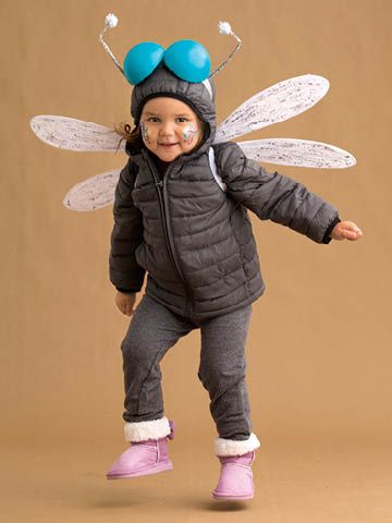 Fly Halloween Costume, Kid Halloween Costumes, Carnaval Kids, Fly Costume, Firefly Costume, Karneval Diy, Sew Halloween Costume, Bug Costume, Kid Halloween