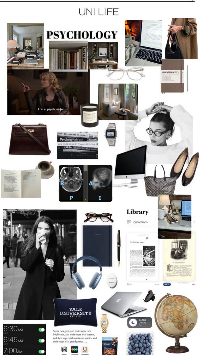 a collage of different items including books, laptops and other things in black and white