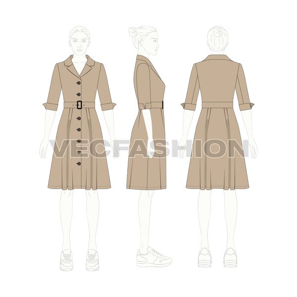 Women's Business Coat Dress Over Coat Women, Coat Collar, Flat Sketches, Coat Women Fashion, Clothes Sewing, Vector Template, Collars For Women, Collar Designs, Full Figured