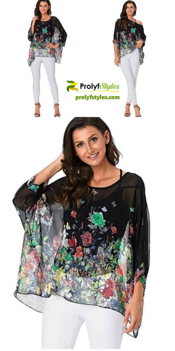 Give your casual Style a new look with a casual Chiffon blouse. casual styles for women over 50| casual outfits for women over 50 simple street styles| simple street styles tops for women|plus size tops for women summer| plus size fashion for women summer shirts & tops| chiffon tops for women trendy| chiffon long tops for women trendy| chiffon tops for women floral| chiffon tops for women casual #womenplussize #plussizefashion #fashion #fashiontips #casualplussize #casualstreetstyles Versatile Non-stretch Summer Blouse, Chic Chiffon Top With Floral Print, Chic Summer Blouse With Prints, Chic Non-stretch Chiffon Blouse, Chic Airy Blouse For Spring, Spring Party Chiffon Tops, Casual Printed Chiffon Blouse, Versatile Floral Print Spring Tops, Casual Airy Blouse For Spring