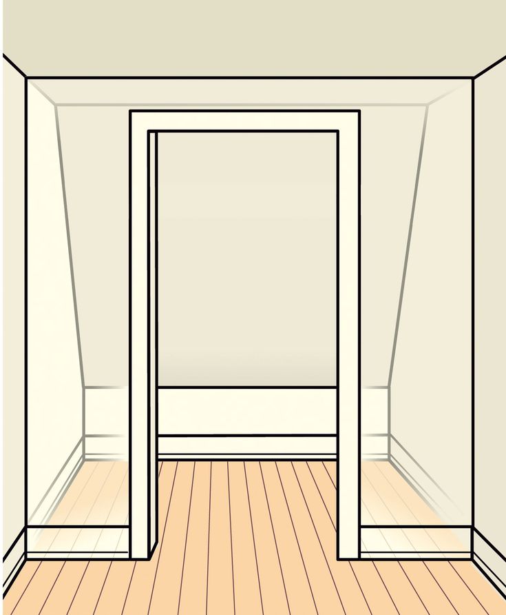 an empty room with wooden floors and white walls