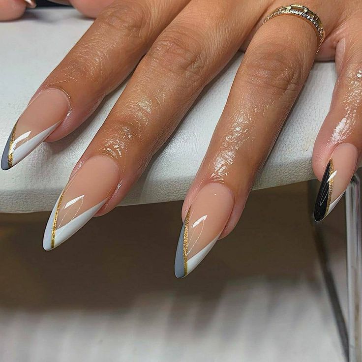 Natural Base Nail Designs, French Tip Designs Acrylic Almond, Almond Acrylic Nails Designs Birthday, Nails That Match With Everything, Gel X Nail Designs Almond, Pretty Nails Almond, Gel X Nails Almond, Baddie Almond Nails, Almond Stiletto Nails