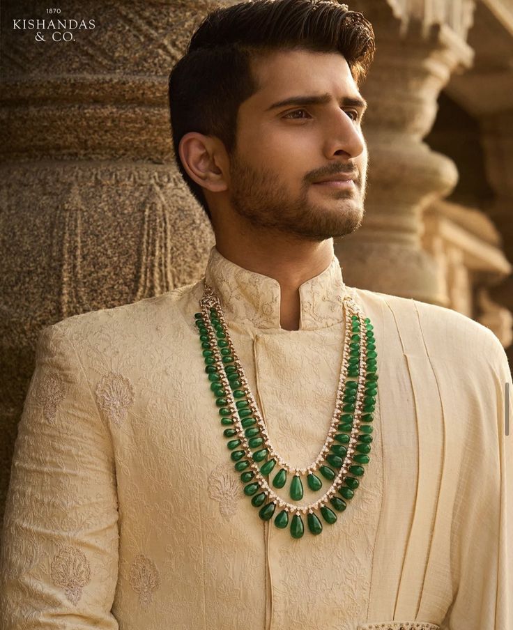 Groom Jewellery, Wedding Dresses Men Indian, Neck Pieces Jewelry, Season Of Love, Wedding Dress Men, Jewellery Indian, Falling From The Sky, Dark Sapphire, Indian Man