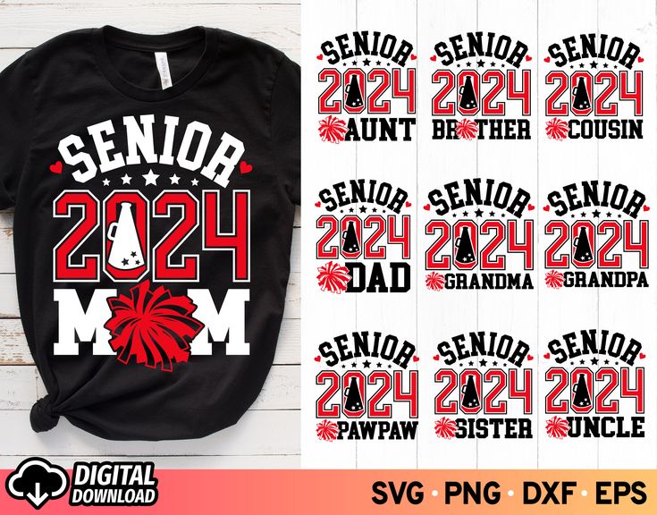 Senior Cheer Mom Shirts Design, Megaphone Svg, Projet Cricut, Cheer Mom Shirt, Cheer Megaphone, Football Mom Svg, 2024 Family, Sister Svg, Mom Shirt Svg