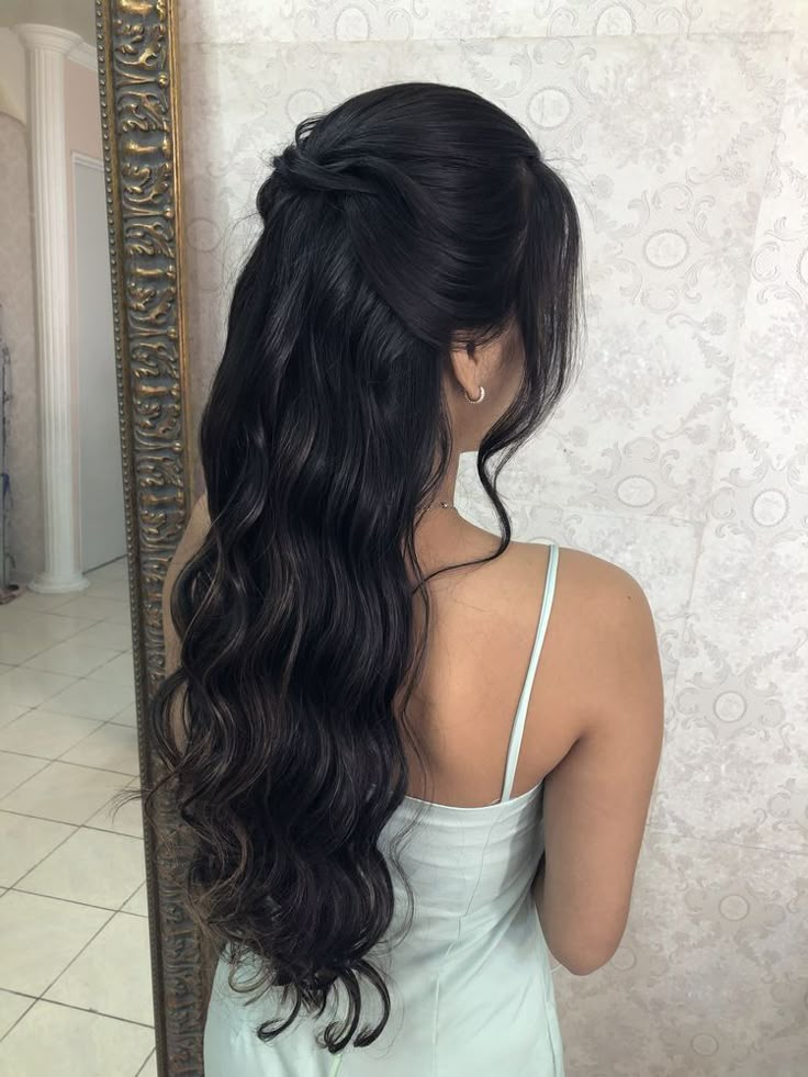 Matric Dance Hairstyles, Grad Hair, Simple Prom Hair, Bridesmaid Hair Makeup, Formal Hair, Prom 2023, Prom Hairstyles For Long Hair, Add Me On Snapchat, Wedding Hair Inspiration