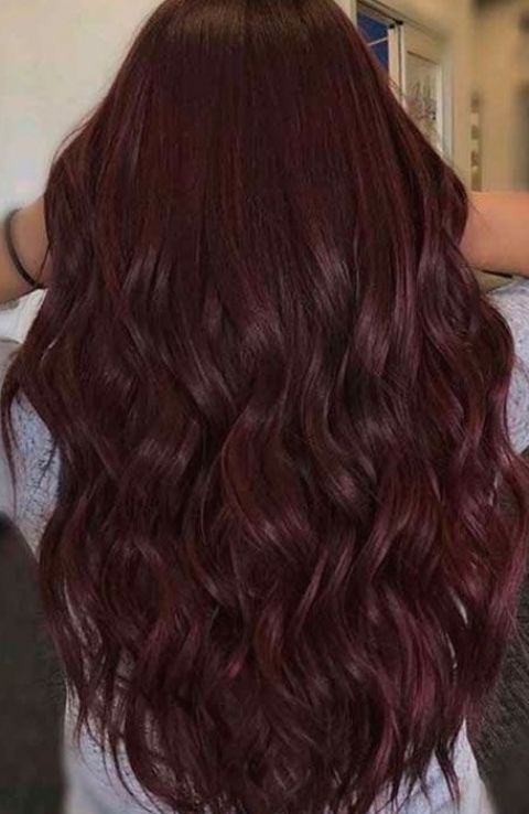 Rainbow Hairstyles, Pelo Color Vino, Hair Color Red, Wine Hair Color, Hair Color Mahogany, Winter Hair Colors, Wine Hair, Red Hair Inspo, Hair Color Burgundy