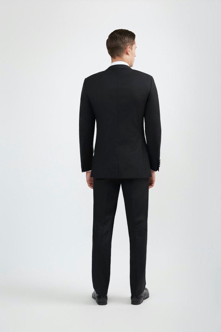 DESCRIPTION The Classic Black Peak Lapel Tuxedo sets the standard in formal ware for any special event. Our tuxedos are made from only the highest-quality super 150’s and super 120’s Merino wool, silk and cashmere. We tirelessly evaluate thousands of fabrics before choosing the best in the industry. The satin lapel and stripe on the pant leg set this apart from a traditional suit taking your look to a whole new level, Slim Fit Tuxedo Style Three-piece Suit, Tuxedo Suits For Black-tie Gala Events, Slim Fit Three-piece Tuxedo Suit, Black Tuxedo With Pressed Crease For Evening, Elegant Black Tuxedo With Pressed Crease, Black Evening Tuxedo With Pressed Crease, Formal Single Breasted Custom Fit Sets, Formal Custom Fit Single Breasted Sets, Formal Black Three-piece Suit