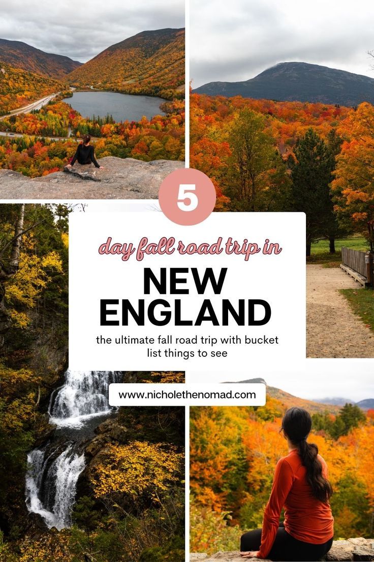 the top five things to see in new england including fall foliage, waterfalls and mountains