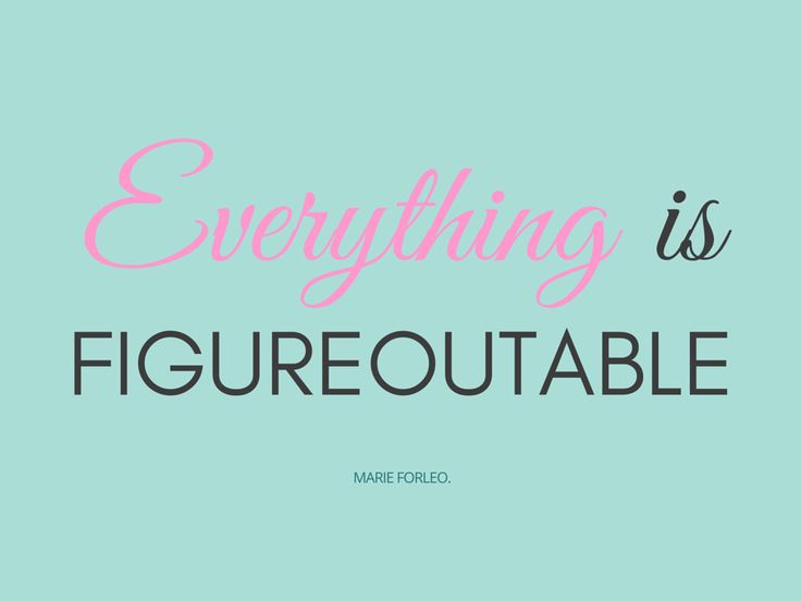 the words everything is figrequatable in pink and black on a blue background